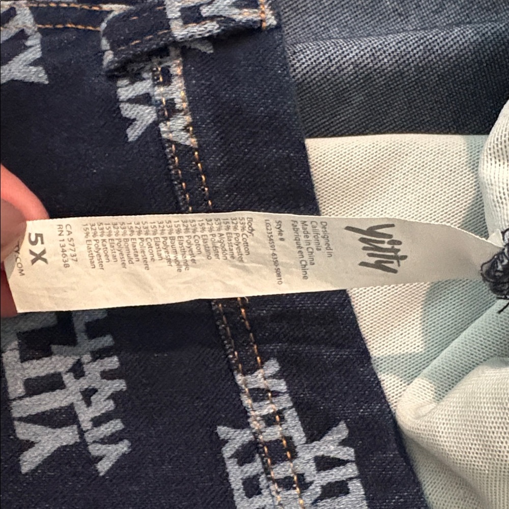 Yitty 5X denim leggings stretchy 1688 - Picture 5 of 6